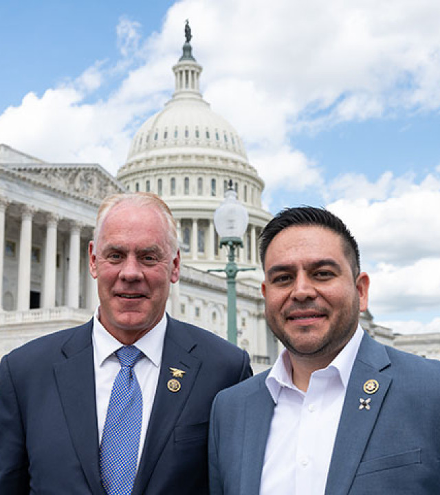 Co founders Rep. Zinke and Rep. Vasquez